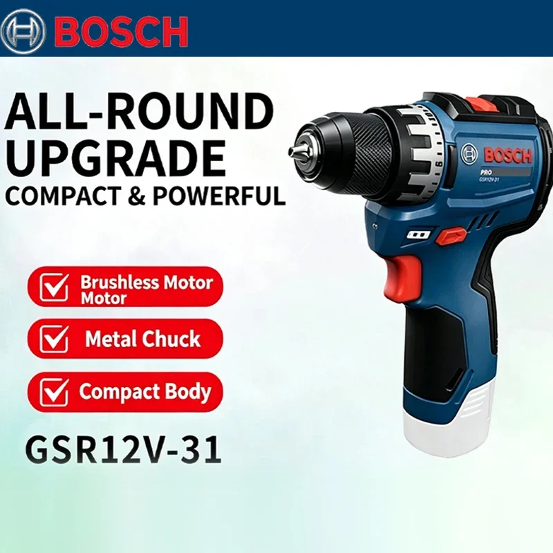 Power Tools Woodworking - Bosch GSR 12V-31 Brushless Electric Drill