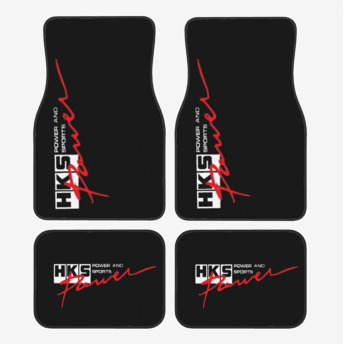 Power Tools Logo - 4pcs- Car Floor Mats With HKS