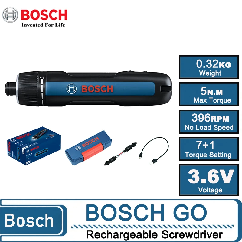 Power Tools Bosch - Bosch GO 3 Cordless Electric Screwdriver,