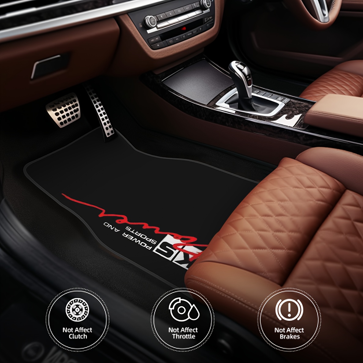 4pcs- Car Floor Mats With HKS  - Power Tools Logo 评论和价格