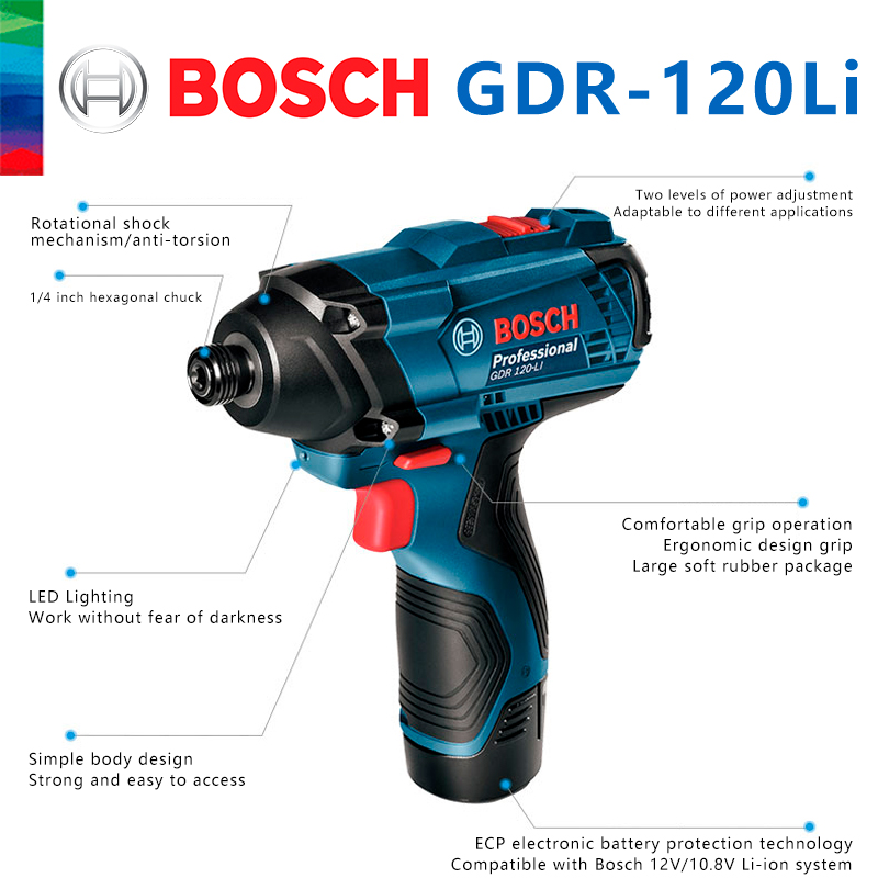 Bosch Original GDR 120-LI Rech - Power Tools Bosch 评论和价格