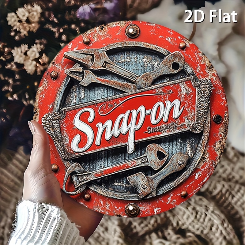 2D Flat 1pc Vintage Metal Sign - Power Tools Aldi 评论和价格