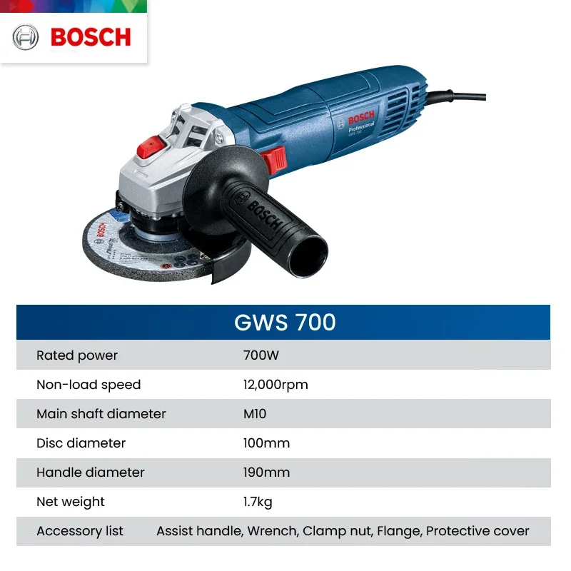 Bosch GWS 700 Angle Grinder Wi - Power Tools Bosch 评论和价格