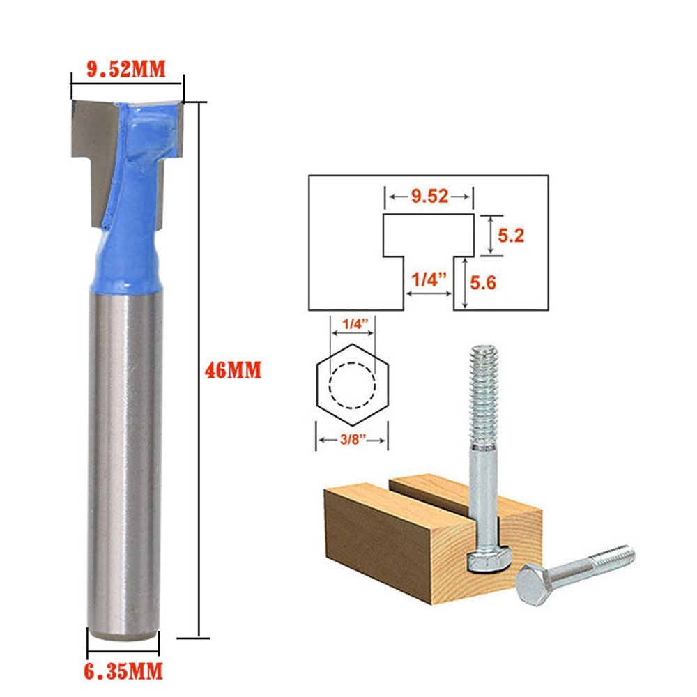 A11I 1/4 inch Shank T-Slot Cut - Power Tools Woodworking 评论和价格