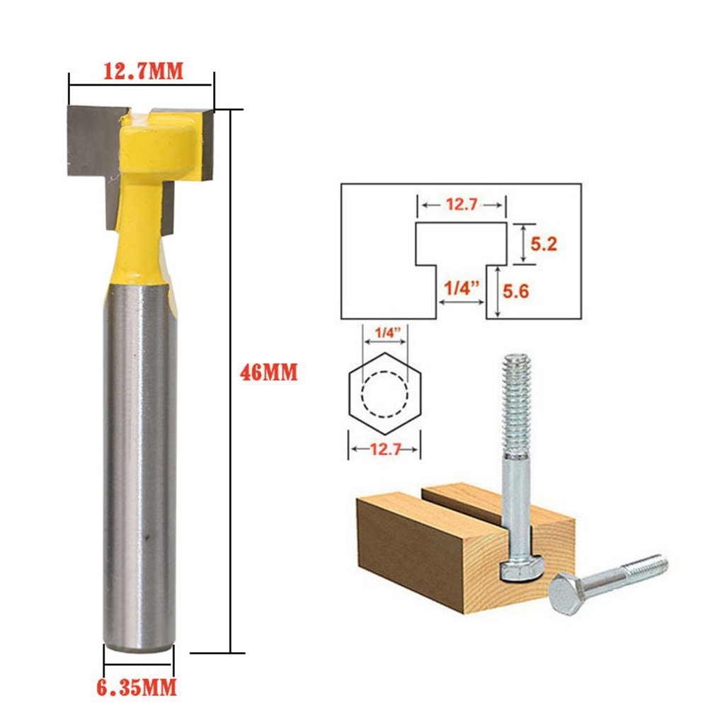 A11I 1/4 inch Shank T-Slot Cut - Power Tools Woodworking 评论和价格